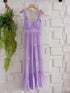 Ruched Up Sleeves Deep Neck Line Tiered Sundress